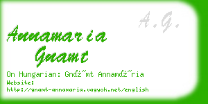 annamaria gnamt business card